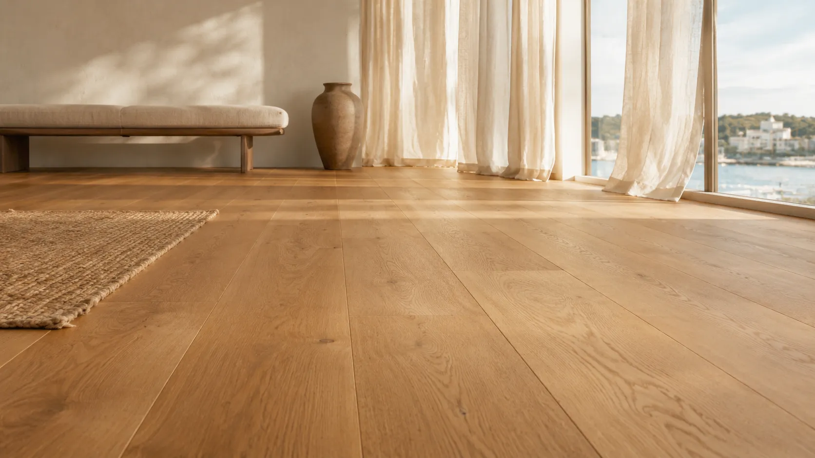 Warm Italian-inspired Sydney coastal home with natural oak floor