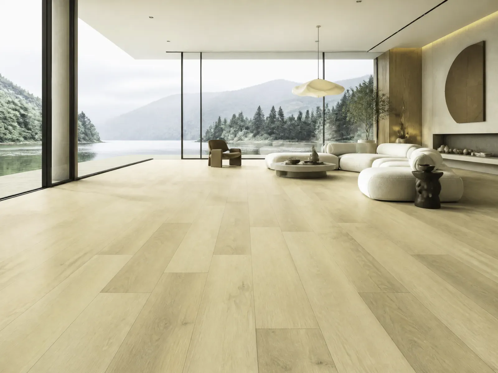 Linen Oak Essential flooring in a living room