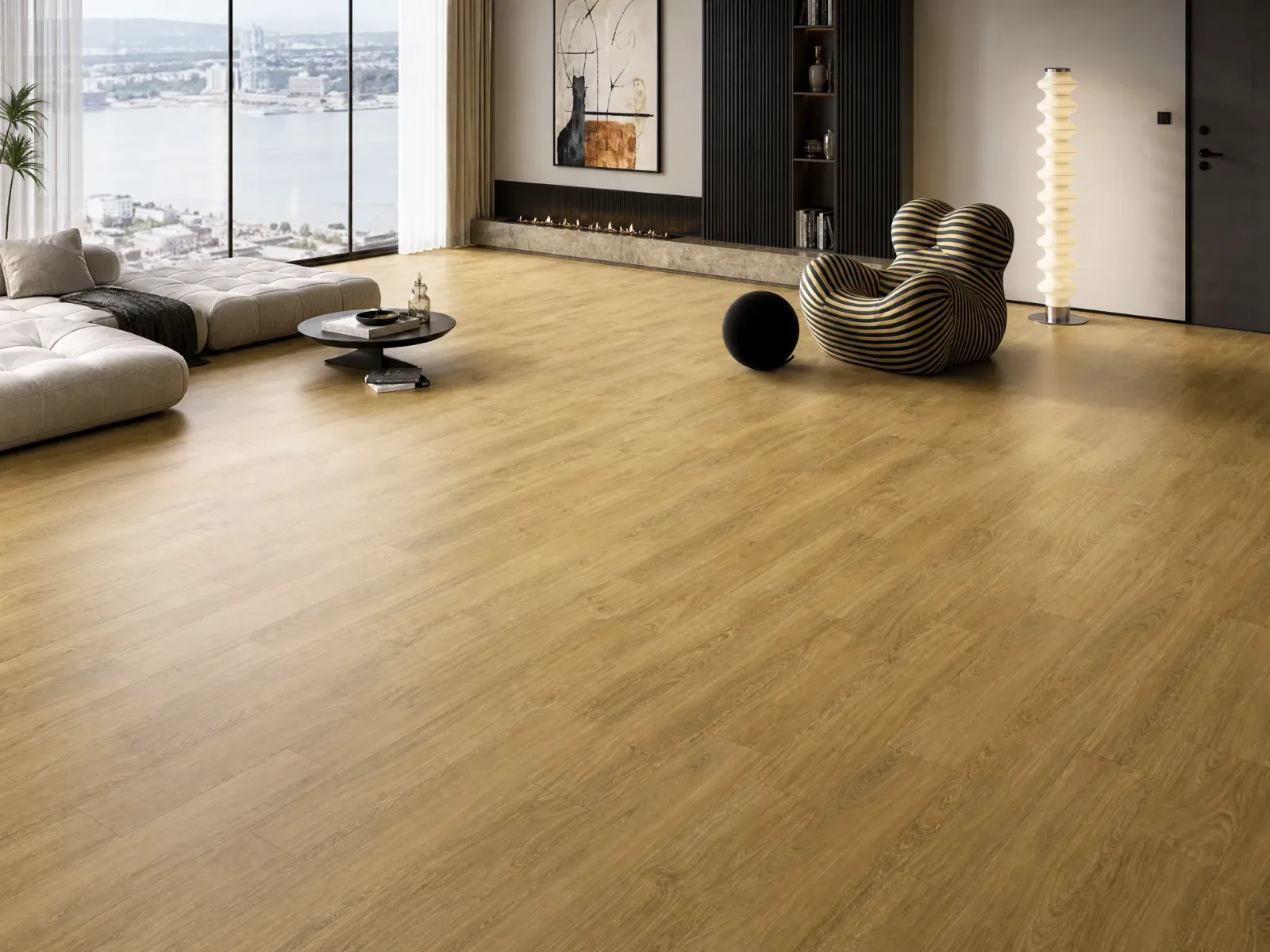 Saddle Blackbutt Pinnacle flooring in a living room
