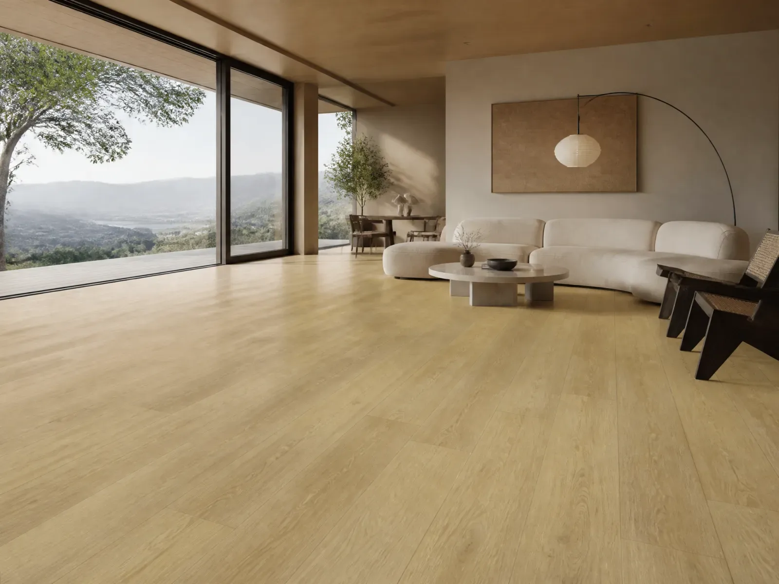 Almond Oak Pioneer flooring in a living room
