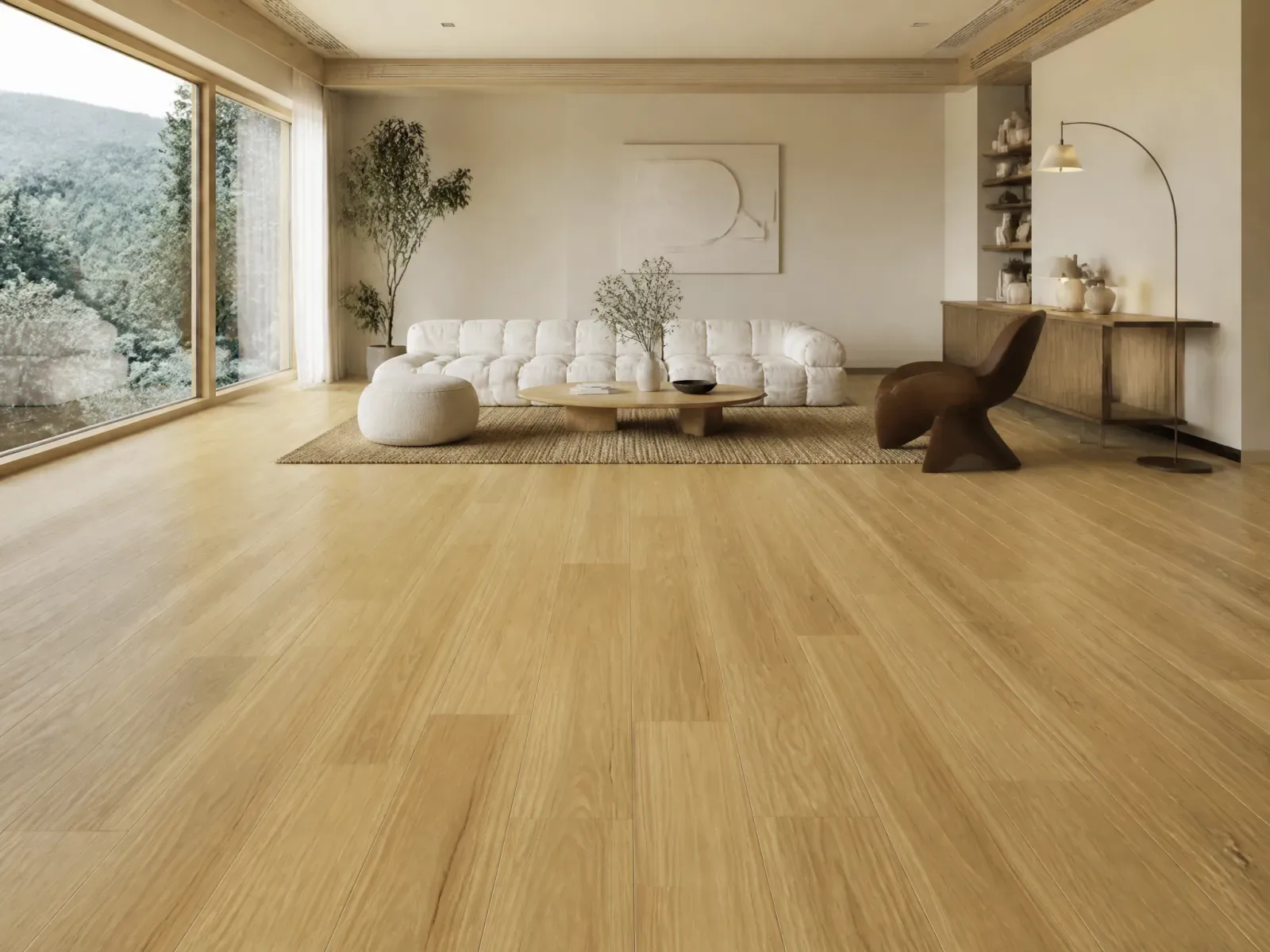 Warm Spotted Gum Pioneer flooring in a living room